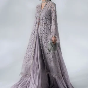 3 piece unstitched embroidered organza suit
